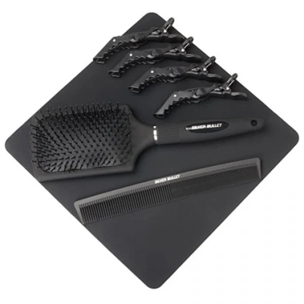 Silver Bullet Keratin 230 Titanium Hair Straightener - Silver Wide Plates 38mm - Kess Hair and Beauty