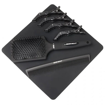 Silver Bullet Keratin 230 Titanium Hair Straightener - Silver Wide Plates 38mm - Kess Hair and Beauty