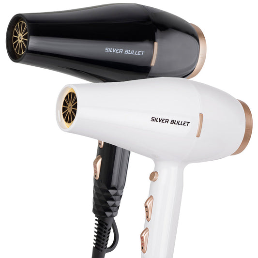 Silver Bullet Powerline Hair Dryer- White - Kess Hair and Beauty